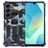 Mobigear Armor Stand Coque Samsung Galaxy A16 Coque arrière Rigide Anti-Chocs avec Support Amovible - Bleu