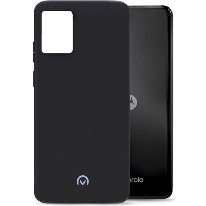 Mobilize Rubber Gelly Coque Motorola Moto G32 Coque arrière en TPU Souple - Matt Black