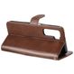 Mobigear Zipper Housse Huawei P40 Lite 5G Etui Porte-Monnaie - Marron