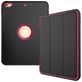 Mobigear Tri-Fold Folio Coque iPad 6 (2018) Etui - Noir / Magenta