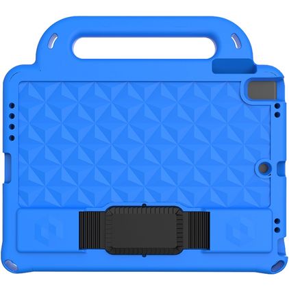 Mobigear Diamond Coque iPad 6 (2018) Coque de tablette pour enfants avec Poignée Enfants en EVA - Bleu