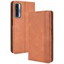 Mobigear Sensation Housse TCL 20L Plus Etui Porte-Monnaie - Marron