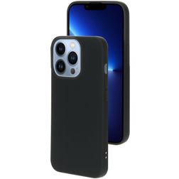 Mobiparts Coque iPhone 13 Pro Coque arrière en Silicone - Noir