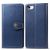 Mobigear Snap Button Housse iPhone SE (2022) Etui Porte-Monnaie - Bleu