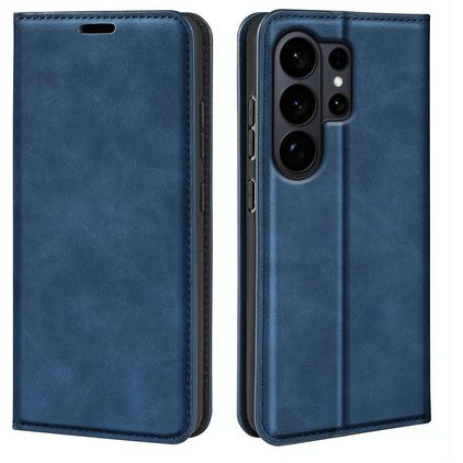 Mobigear Retro Slim Housse Samsung Galaxy S26 Ultra Etui Porte-Monnaie - Bleu