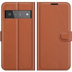 Mobigear Classic Google Pixel 6 Pro Étui Portefeuille - Marron