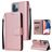 Mobigear Wallet Housse iPhone 14 Plus Etui Porte-Monnaie - Rose doré