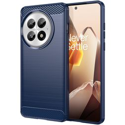 Mobigear Brushed Slim Coque OnePlus 13 Coque arrière en TPU Souple - Bleu