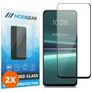 Mobigear Premium HTC U23 Pro Verre trempé Protection d'écran - Compatible Coque - Noir (Lot de 2)