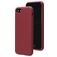 Mobiparts Coque iPhone SE (2022) Coque arrière en Silicone - Plum Red