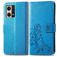 Mobigear Clover Housse OPPO Reno 7 4G Etui Porte-Monnaie - Bleu