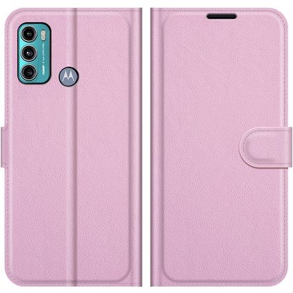 Mobigear Classic Housse Motorola Moto G60 Etui Porte-Monnaie - Rose