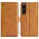 Mobigear Slim Magnet Housse Sony Xperia 1 IV Etui Porte-Monnaie - Cognac