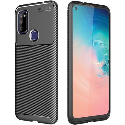 Mobigear Racing Coque Samsung Galaxy M51 Coque arrière en TPU Souple - Noir