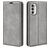 Mobigear Retro Slim Housse Motorola Moto G82 Etui Porte-Monnaie - Gris