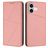 Mobigear Frosted Flip iPhone 17 Étui Portefeuille - Rose