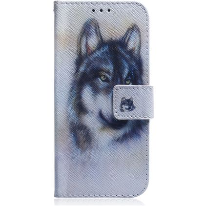 Mobigear Design Housse Huawei P40 Lite 5G Etui Porte-Monnaie - Loup
