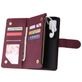 Mobigear Zipper Housse Samsung Galaxy A51 Etui Porte-Monnaie - Rouge