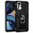 Mobigear Armor Ring Motorola Moto G22 Plastique rigide Coque arrière Antichoc avec bague de maintien - Noir