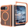 Mobigear Shockproof Coque iPhone Duo MagSafe Coque arrière Rigide - Orange