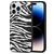 Mobigear Safari Coque iPhone 14 Pro Coque arrière en TPU Souple - Zèbre