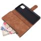 Mobigear Zipper Housse Samsung Galaxy Note 10 Lite Etui Porte-Monnaie - Marron