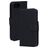 Mobiparts Housse iPhone 16e Etui en Cuir Véritable Porte-Monnaie - Noir