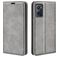 Mobigear Retro Slim Housse OPPO A96 Etui Porte-Monnaie - Gris