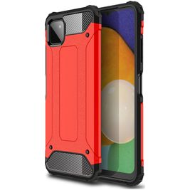 Mobigear Outdoor Coque Samsung Galaxy A22 5G Coque arrière Rigide Anti-Chocs - Rouge