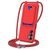 Mobigear Lanyard Card Samsung Galaxy A16 Coque avec cordon en Silicone et Porte-Cartes - Rouge