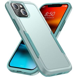 Mobigear Heavy Armor Coque iPhone 14 Coque arrière Rigide Anti-Chocs - Vert
