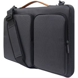 Mobigear Traveler Sac à bandoulière Nylon pour ordinateur portable 13 - 14 pouces Sac ordinateur portable - Noir