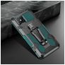 Mobigear Armor Stand Coque iPhone 12 Pro Coque arrière Rigide Anti-Chocs avec Support Amovible - Vert