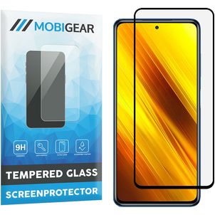 Mobigear Premium POCO X3 Verre trempé Protection d'écran - Compatible Coque - Noir