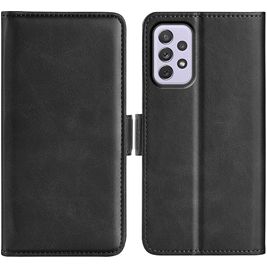 Mobigear Slim Magnet Housse Samsung Galaxy A73 Etui Porte-Monnaie - Noir