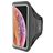 Mobiparts Comfort Fit Brassard Téléphone iPhone XS Max Brassard Coque de Sport en Neoprène - Noir