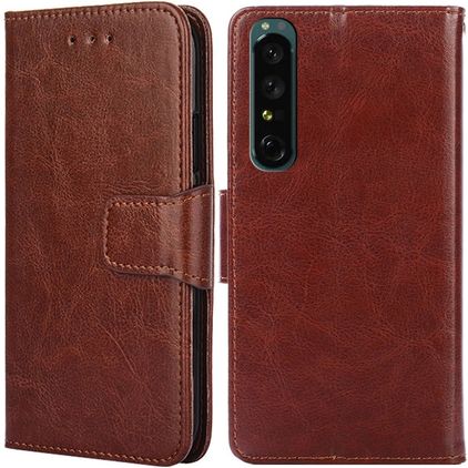 Mobigear Wallet Sony Xperia 1 IV Étui Portefeuille - Marron