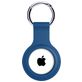 Xccess Keychain Coque Apple AirTag Porte-clés en Silicone Souple - Bleu