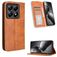 Mobigear Sensation Housse Xiaomi 14T Etui Porte-Monnaie - Marron