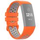 Mobigear Sport Plus Buckle Bracelet Silicone Fitbit Charge 3 Fermeture boucle ardillon - Orange