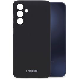 Mobilize Rubber Gelly Coque Samsung Galaxy A15 Coque arrière en TPU Souple - Matt Black