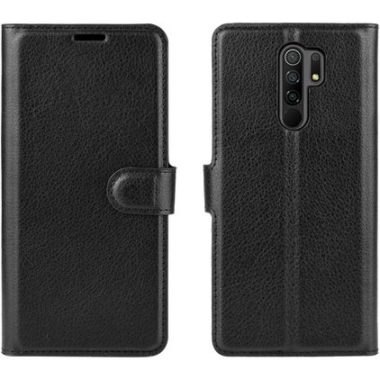 Mobigear Classic Housse Xiaomi Redmi 9 Etui Porte-Monnaie - Noir