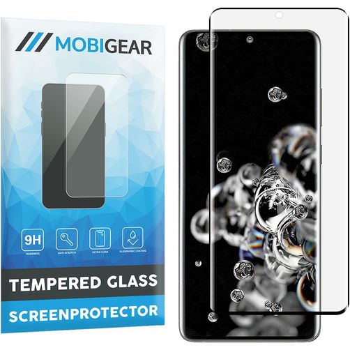 Mobigear Curved Samsung Galaxy S20 Ultra Verre trempé Protection d'écran - Compatible coque - Noir