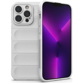 Mobigear Bumpy Coque iPhone 14 Pro Max Coque arrière en TPU Souple - Blanc