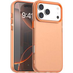 Mobigear Crystal iPhone 17 Pro Plastique rigide Coque arrière - Orange
