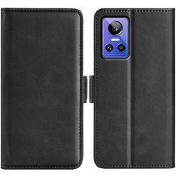 Mobigear Slim Magnet Realme GT Neo 3 Étui Portefeuille - Noir