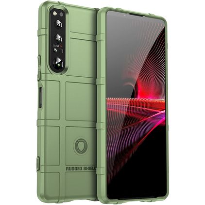 Mobigear Rugged Shield Sony Xperia 10 V TPU souple Coque arrière Antichoc - Vert