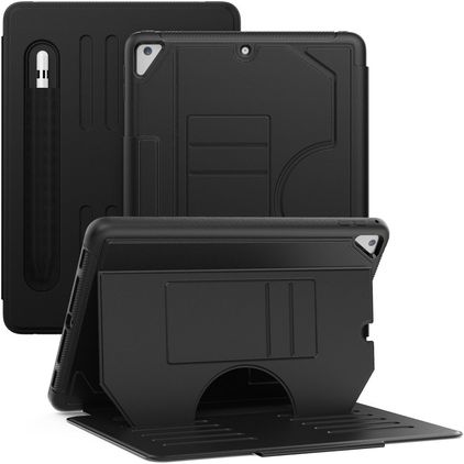 Mobigear Magnetic Folio Coque iPad Air 2 (2014) Etui + Porte-crayon - Noir
