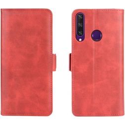 Mobigear Slim Magnet Huawei Y6p Étui Portefeuille - Rouge