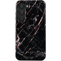 Burga Tough Coque Samsung Galaxy S23 Coque arrière Rigide Anti-Chocs - Rose Gold Marble